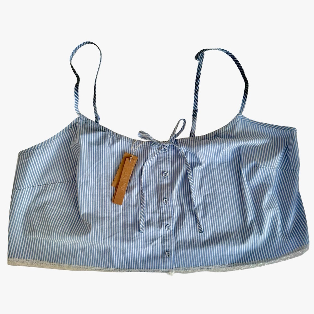 NWT SKIMS Cotton Poplin Tank